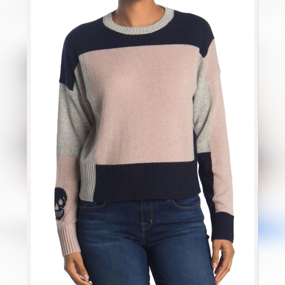 Skull Cashmere Sweaters - Skull Cashmere Lisa 100% cashmere Colorblock sweater size XS
